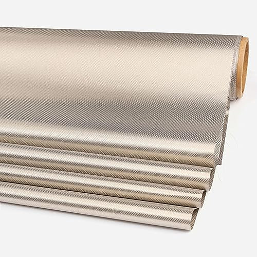 RF-Abschirmstoff, EMF-Blocker-Material, Faraday-Stoff, EMI-RFID-Abschirmung, Nickel-Kupfer-Stoff in Militärqualität, Blöcke leitfähig für RF, EMI, WLAN, Zeltstoff in Militärqualität, Decke, Silber-8