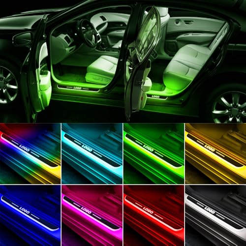 Éclairage de seuil de portière de voiture LED sans fil, éclairage de seuil de portière de voiture personnalisé et résistant à l'eau, lumières décoratives de protection de courtoisie à détection