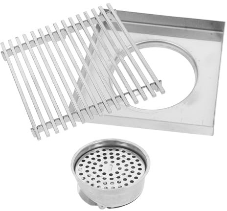 HOMSFOU Grata Drenaggio Inossidabile Copertura Per Drenaggio Ottimale Per e Patios Design Per Evitare Otturazioni e Sgradevoli