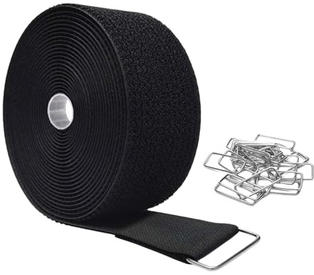 5 M × 5 CM ligador de cable reciclable, cortable cable almacenamiento, organizador de cable de larga duración, se adapta para tubos ropa equipaje tubos y uso al aire libre