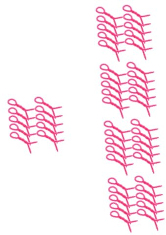 SKISUNO 50 Pcs Spiral Hair Perm Rods for Women Small Hair Rollers Flexible Curling Tools for DIY Styling Portable Lightweight