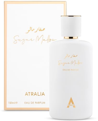 Atralia Sugar Mallow Eau de Parfum 100ml | Sweet Marshmallow, Strawberry & Vanilla Perfume for Women | Long Lasting Gourmand Fragrance with Candy Sugar & Musk