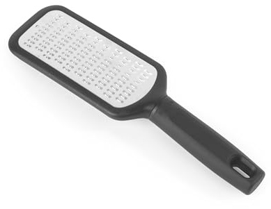 Salter Expert Rallador manual con hoja de acero inoxidable | Diseño manual, rallado bidireccional, mango soft grip, apto para lavavajillas, para queso, verduras y ralladura de cítricos