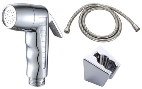 EpheyFIF Handbrause-Set mit ABS-Duschkopf und 1,5 m Schlauch, An-/Aus-Pausenschalter für Wassersparung, auslaufsicheres Design für Badezimmer, Haustierpflege, Wohnmobil oder Boot