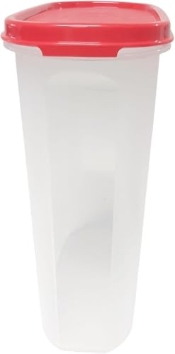 Tupperware Eidgenosse Ovale Eidgenosse, contenitore compatto rotondo, modulare per frigorifero, sistema XXL, 2,3 litri, rosso