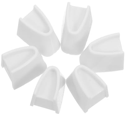 VILLCASE 6pcs White Light Dimmer Switch Knob Replacement Plastic Set Compatible with Lutron Series Ceiling Lights and Home Ambience Control