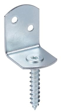 Alberts 824044 - Soporte para valla trenzada (forma de L, galvanizado, altura total: 83 mm, 72 unidades)