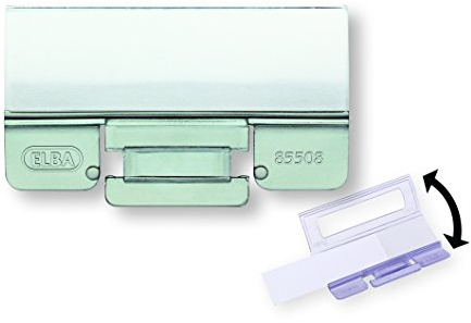 ELBA Komfort-Sichtreiter vertic für Hängeregister, 25 Stück, PP, farblos