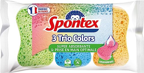 Spontex Trio Colors Reinigungsschwamm, 3 Stück