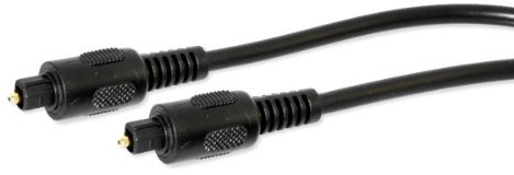 Cavo ottico fibra ottica audio alta qualità 2 spine toslink - l. 3 mt.