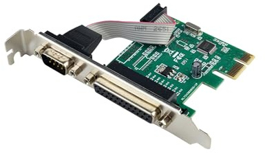 S SIENOC DB25 Parallel Port LPT Printer DB9 RS232 zu to PCI-E PCI | Express Card Adapter Converter WCH Chipsatz