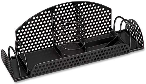Fellowes 22326 perf-ect Multi Schreibtisch Organizer, Metal/Wire, 12 7/8 x 4 x 4 3/4, Schwarz
