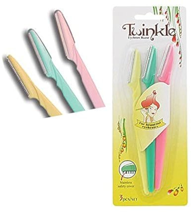 Razor eyebrow shaper Trimmer Twinkle Face Bikini Hair Removers 3pcs Set