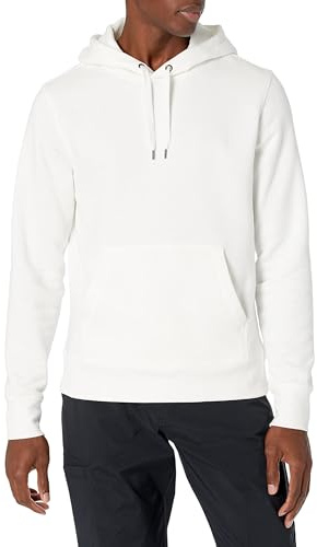Amazon Essentials Sweat-shirt à Capuche (Disponible en Grandes Tailles) Homme, Blanc Vif, L