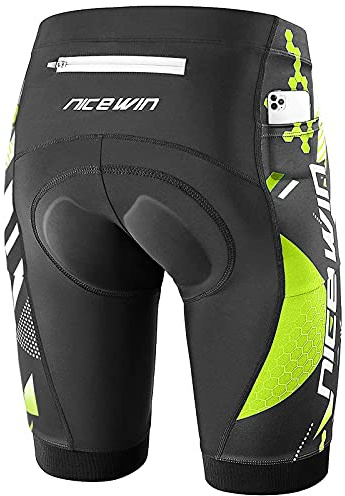 NICEWIN Men’s Cycling Shorts Motorcycle Bike Riding Tights 3D Padded Quick-Dry Half Pants