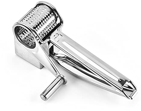 Handheld Rotary Container Food Grater Mandoline Slicer Chopper Multifunction Stainless Steel Cheese Slicer Shredder Tools Knife Kitchen Gadgets (1 pcs)