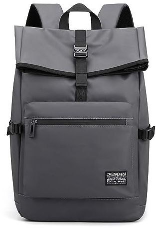 FANDARE Mochila Antirrobo Mochila Portatil 15.6 Pulgadas Mochila Hombre Mochila Bolsos Bandolera Backpack para el Laptop para Ordenador del Negocio Trabajo Diario Viaje Gris