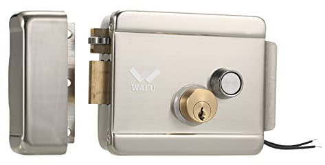 HUIOP Smart Electric Gate Door Lock Secure Electric Metallic Lock Electronic Door Lock Door Access Control for Home Office Apartment Warehouse,Electric gate Lock 12V