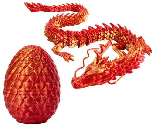 Gedrucktes Drachen Figuren | Drachenei Geheimnisvolle Drachen Spielzeug Realistische Beweglicher Drachen Figuren Überraschung Easter Dracheneier Wohnkultur Geschenke für Erwachsene Kinder