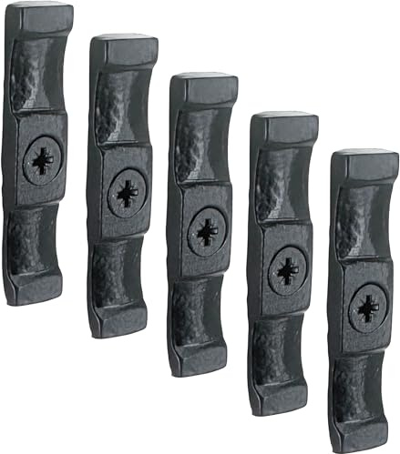 IRONTITE® 5Pc Black Turn Button Latch 63mm (2.5) Turn Buttons, Cupboard Latch, Turn Button Fastener Cabinet Latch, Screws Included, Internal Or External Use Turn Latch.
