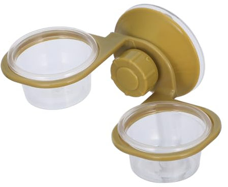 BELLIFFY Reptilien Futter Und Wasserschale Hängender Futternapf Mit Doppeltem Design Multifunktional Für Schildkröten Eidechsen Und Frösche Platzsparend Und Leicht Zu Reinigen