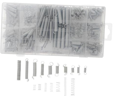 Mobestech Assorted Spiral Springs Set 200pcs Galvanized Spring Assortment Rate Extension