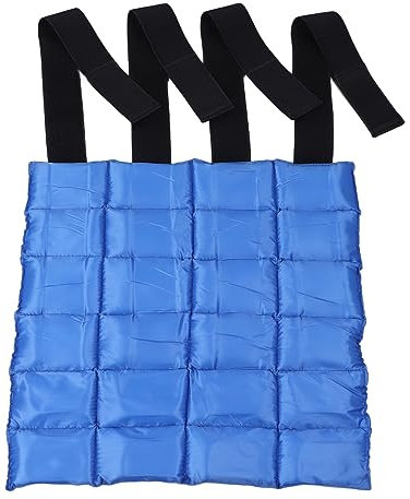 OPPWONG Eisstiefel, Atmungsaktiver Pferde-Eisbeutel, Kühlender Beinwickel, Hufglocken für Pferde, Pferdebeinwickel, Komplettes Bein-Eisstiefel-Kühlakku mit Flexiblen Riemen für