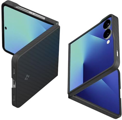 Spigen Air Skin Aramid Case Kompatibel med Samsung Galaxy Z Flip 7 Skal Fodral -Svart