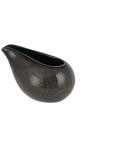 NexaGeniX gravy boat 3.4oz Mini Gravy Boat Ceramic Milk Jar Milk Jug Creative Coffee Small Milk Pot Household Small Gravy Boat gravy boat fat separator(Bruin)