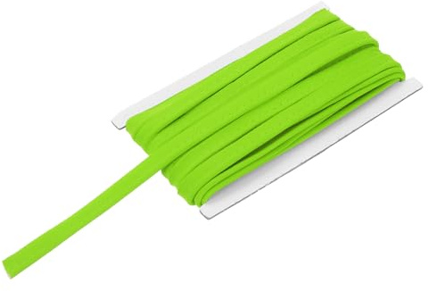 sourcing map Cordoncino da 10,9 m per cucito, fai da te, bordatura in tessuto, colore verde chiaro