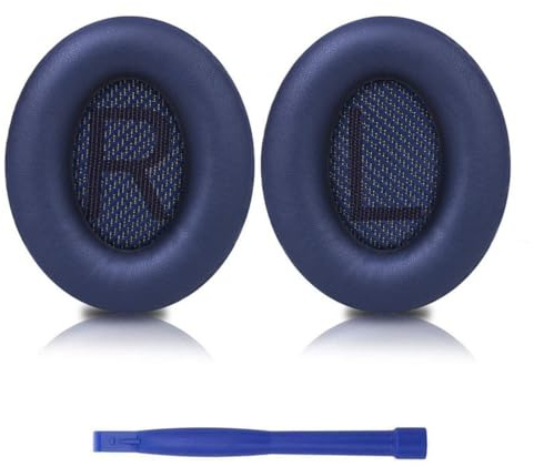 HABNI Ersatz Ohrpolster Für Bose Quietcomfort 35 (Qc35 Ii) Bose Kopfhörer Ohrpolster Für Bose Qc35 Ersatzpolster Für Bose Qc35 Qc25 Qc15 Qc2/ Ae2 Ae2I Ae2W/ Sound Link/Sound True Dunkelblau