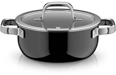 WMF Fusiontec Mineral Pro 0518625290 Stewing Pot Lid 20 cm Durable Scratch-Resistant Material Induction Cooking Pot Suitable for All Hobs Made in Germany Black