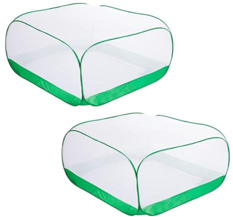 Filet anti-moustiques pop-up pour plantes de jardin, utilisation en extérieur pour protéger les légumes et les fleurs des oiseaux moustiques avec assemblage facile Barrière anti-oiseaux respirante et