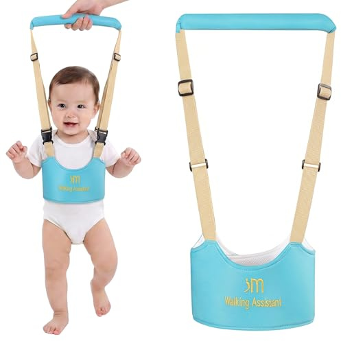 WUMZIRA Bretelle Primi Passi per Bambini, Assistente alla Camminata Neonato 6-18 Mesi, Girello a Mano, Imbracatura di Sicurezza Regolabile per Imparare a Camminare