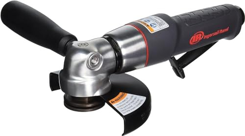 Ingersoll Rand 345MAX Air Angle Grinder/Cut-off Tool, 5 Wheel, 12,000 RPM, 0.88 HP, 5/8-11 Thread, Rear Exhaust