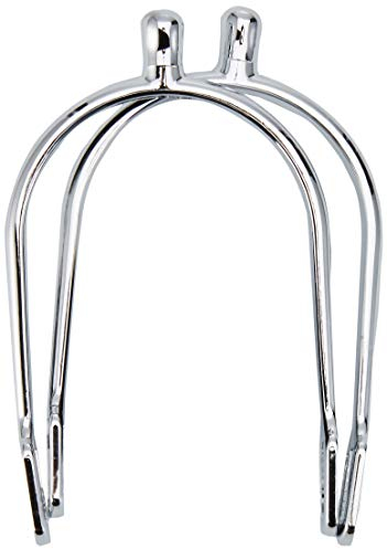 Kerbl Damen Sporen mit Sporenriemen Tropfenform Paar, 15 mm, 321250, metallisch