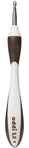 addi Swings Griff, Stärke Häkelnadel, Aluminium mit Kunststoff, Mehrfarbig, 16cm/5mm