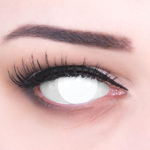 Meralens, weiche 12 Monatslinsen, Blind White, ohne Stärke, mit Behälter, 1 Paar (1 x 2 Stück)