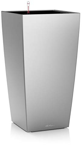 LECHUZA CUBICO Premium 30 silber metallic 18185