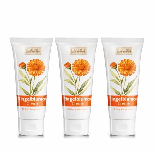 Sanct Bernhard Ringelblumen-Creme mit Karottenöl und Avocadoöl 3 x 100 ml