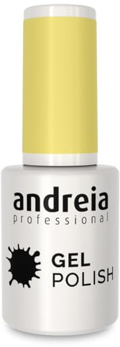 Andreia Esmalte de Uñas de Gel Semipermanente - Color 202 Amarillo - Sombras de Naranja - 10,5 ml