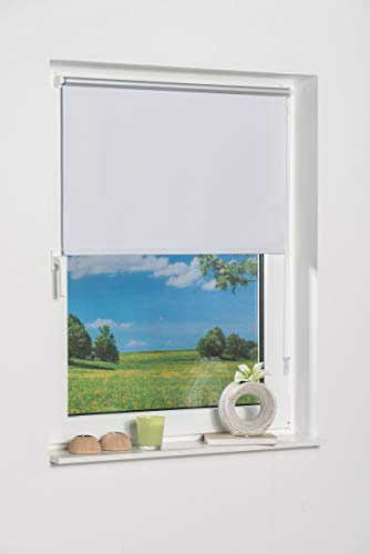 K-home 541842-4 Klemmfix-Minirollo 70150 (B:H) Weiß Verdunklung, Stoff, 70 x 150 cm