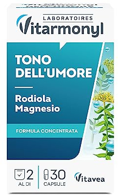 Vitarmonyl Rodiola Magnesio - Adattogeno e Tono dell'Umore - 30 Capsule