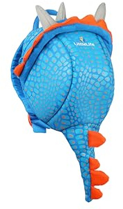 LittleLife Animal Toddler Backpack With Safety Rein, Triceratops | Cute rucksack with second function as a fully tested & approved safety harness, for children 1-3 years. 2L capacity
