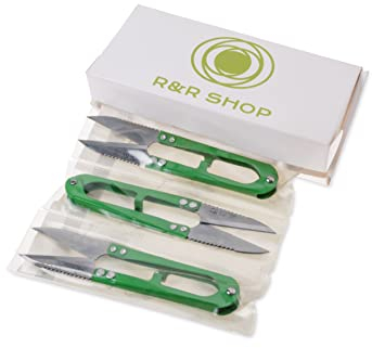 R&R SHOP Präzisionsscheren Set – Trimmen, Beschneiden für Bonsai, Präzisionsgriff, kleine Schere von hoher Qualität – 3 Stück