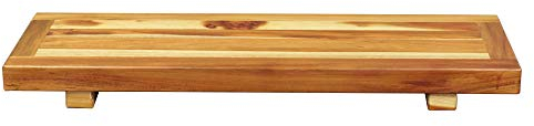 Eleganto BC-2 Badewannenablage aus massivem Teakholz