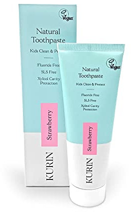 Kurin Fluoride Free Natural Kids Toothpaste 75ml - Strawberry