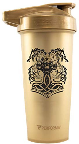 Série Performa ACTIV – Série Norse Mythology Series, Bouteille shaker de 800 ml (Thor), meilleure bouteille anti-fuite avec technologie de mélange ActionRod pour vos besoins sportifs et de fitness