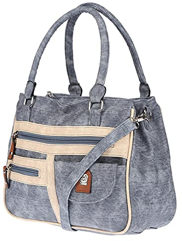 Christian Wippermann große Damen Umhängetasche Tasche Schultertasche in Leder Optik