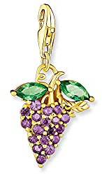 Thomas Sabo Damberlock berlock vindruva 925 sterlingsilver 750 gult guld guldpläterad med zirkon, 1878-472-7
